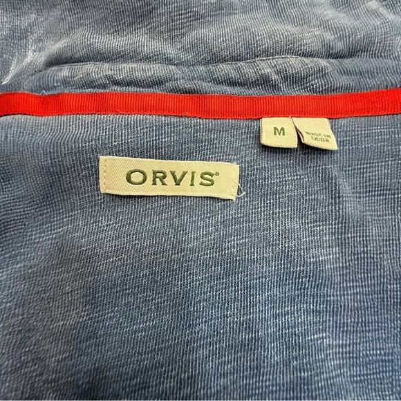 Vintage Orvis Tech Chambray Work Shirt Size M - Picture 3 of 3